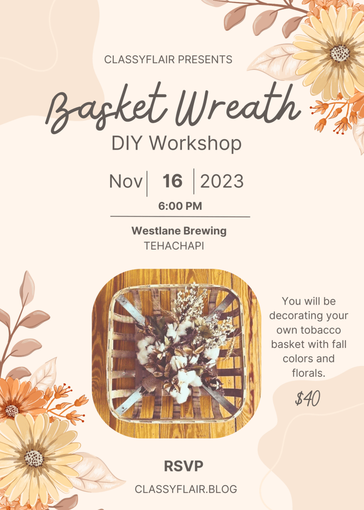 Basket Wreath Crafting Workshop
