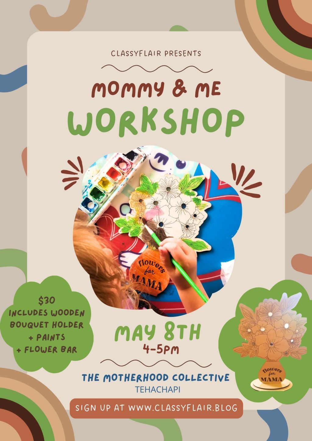 Mommy & Me flower workshop – May&nbsp;8