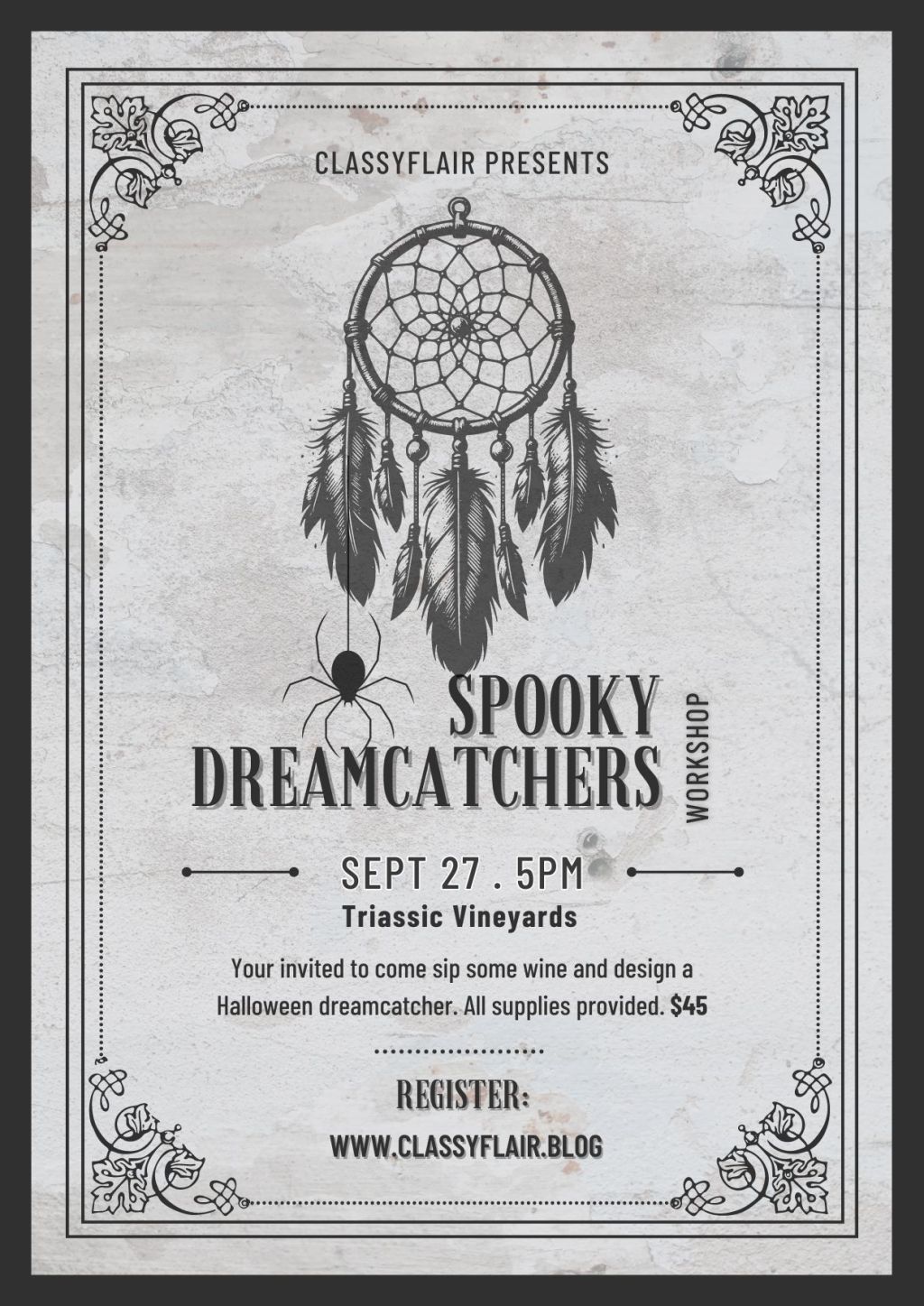 Spooky Dreamcatchers workshop&nbsp;9/27